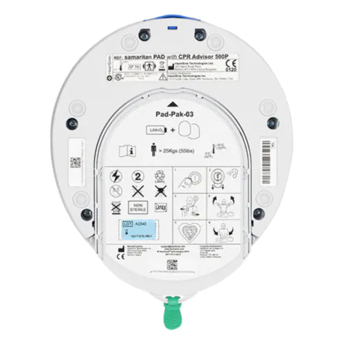 Heartsine Samaritan PAD 500P AED With FREE accessories